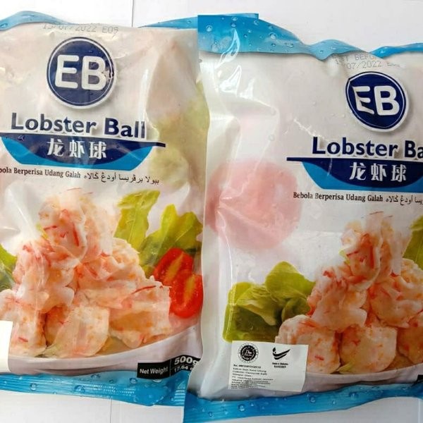 Bakso Lobster/Bakso Udang/EB Lobster Ball 500 gr Steamboat Frozen Seafood Halal