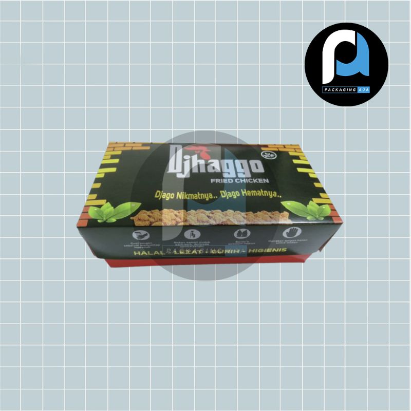 

DUS DUPLEX UNTUK NASI AYAM/CHICKEN (DJHAGGO) BISA CUSTOM TERMURAH BERKUALITAS TINGGI