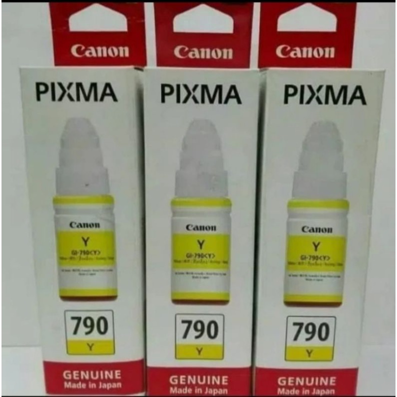 Tinta Canon PIXMA 790 biru kuning merah