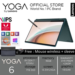 Lenovo Yoga 6 2in1 Touch Ryzen 7 5700 16GB 1TBSSD W11+OHS 13.3WUXGA