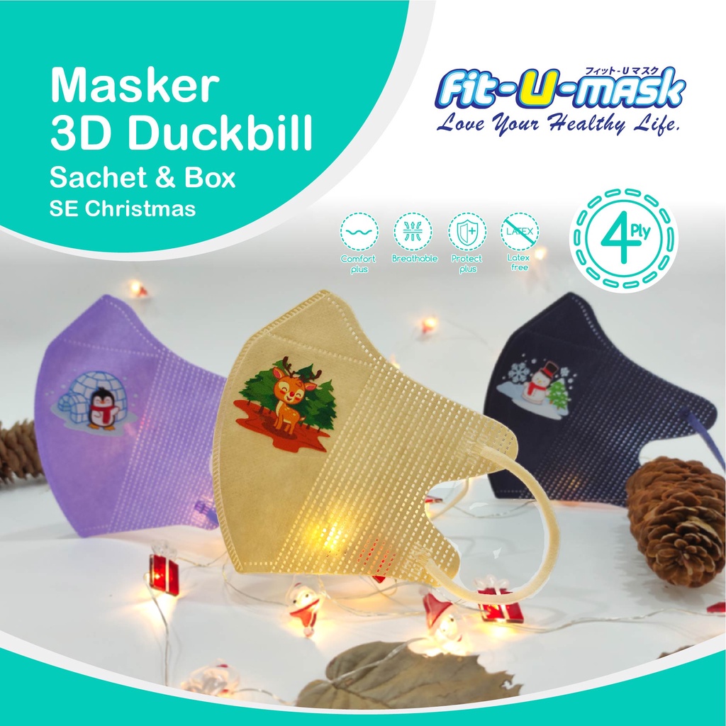 Fit-U Mask Duckbill Christmas Edition Sachet