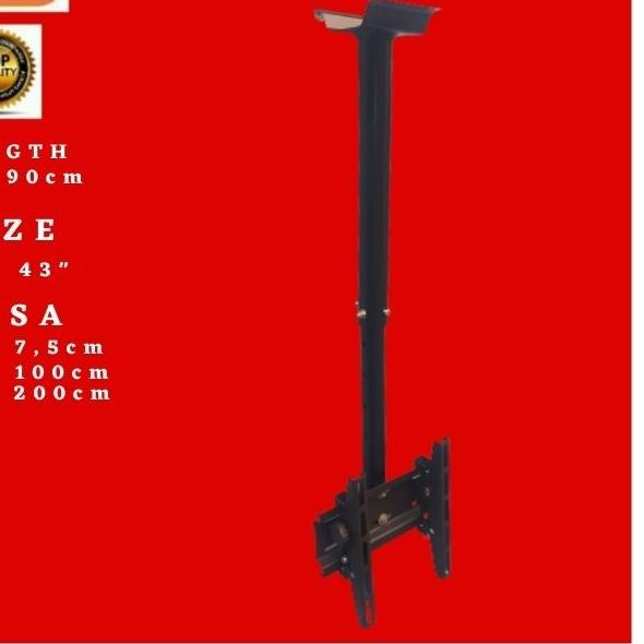 bracket tv gantung / braket tv gantung / bracket tv gantung plafon 43"