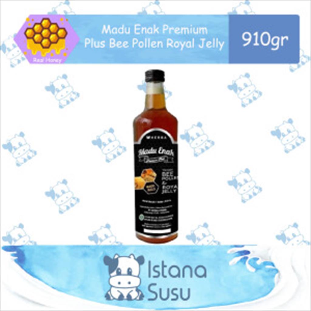 Madu Enak Premium Plus Bee Pollen Royal Jelly Madu Asli 910gr