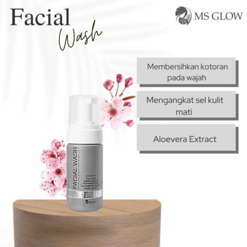 FACIAL WASH MS GLOW // MS GLOW FACIAL WASH ORIGINAL 100%