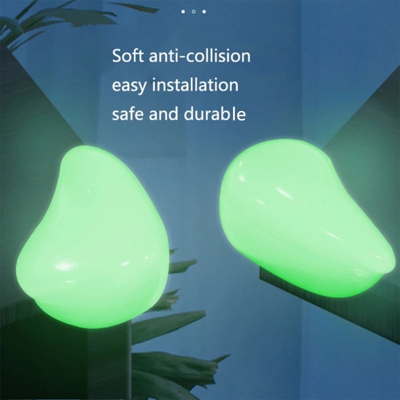 Bantalan Bumper Pelindung Sudut Meja Bahan PVC Lembut Anti Tabrakan Luminous Untuk Keamanan Bayi