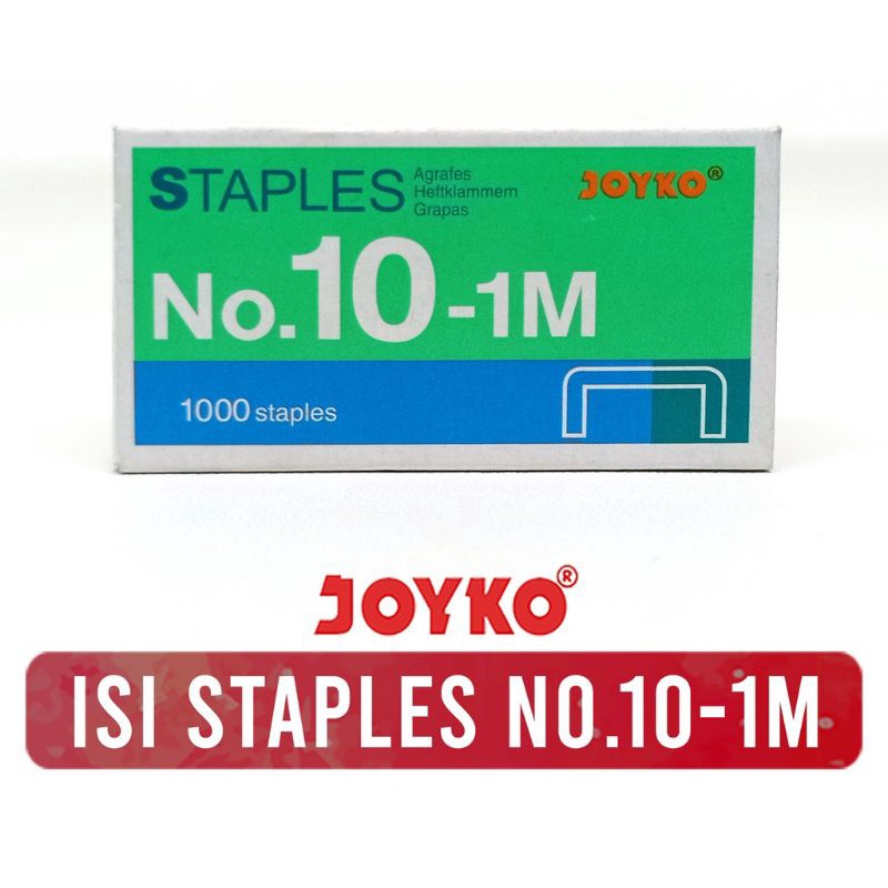 

Isi Stapler Refill Stapler Joyko No. 10 || aashop (pekanbaru)