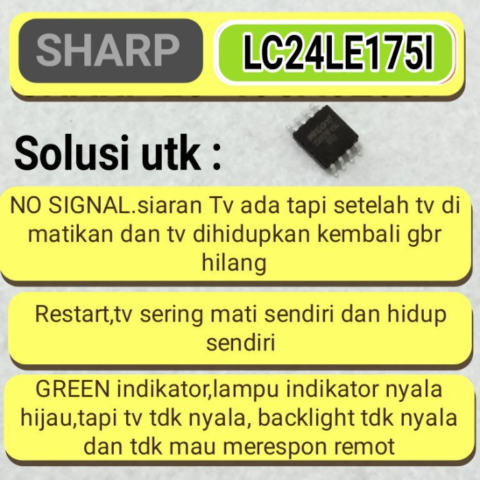 Rfid Ic Eprom Eeprom Memory Spi Flash Tv Led Sharp Lc24Le175I