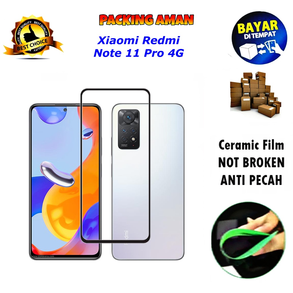 Tempered Glass Xiaomi Redmi Note 11 Pro FULL COVER FULL SCREEN Ceramic Film Anti Gores