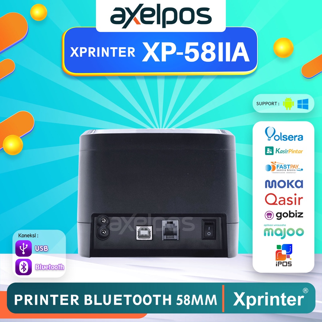 PRINTER BLUETOOTH THERMAL KASIR 58MM XPRINTER XP58IIA / XP 58IIA