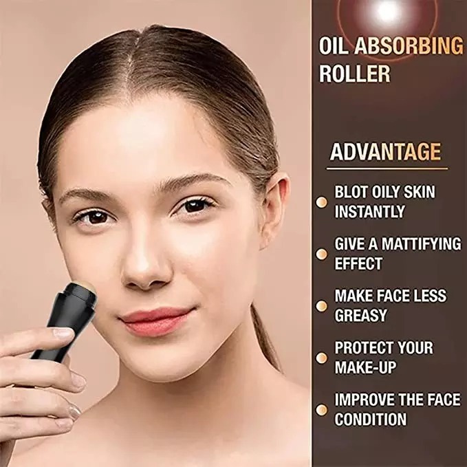 T&amp;Y Alat Pembersih Minyak Di Wajah Oil Absorbing Volcanic Stone Portable Face Roller Oil Control Perawatan Kulit enyerap Minyak Wajah Oil Removing Stick Ball