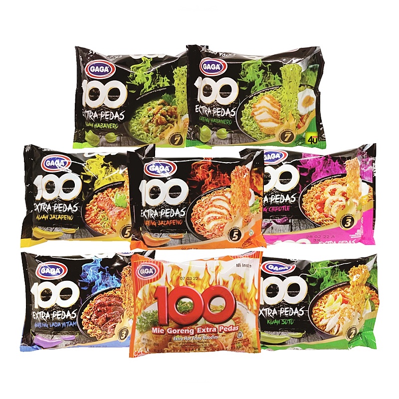 

GAGA 100 - Mie Instan EXTRA PEDAS - 1 bks