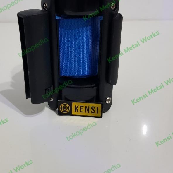 

Tiang Pembatas Tiang Antrian Stainless Pita Biru / tiang - Rangka Dan Pita