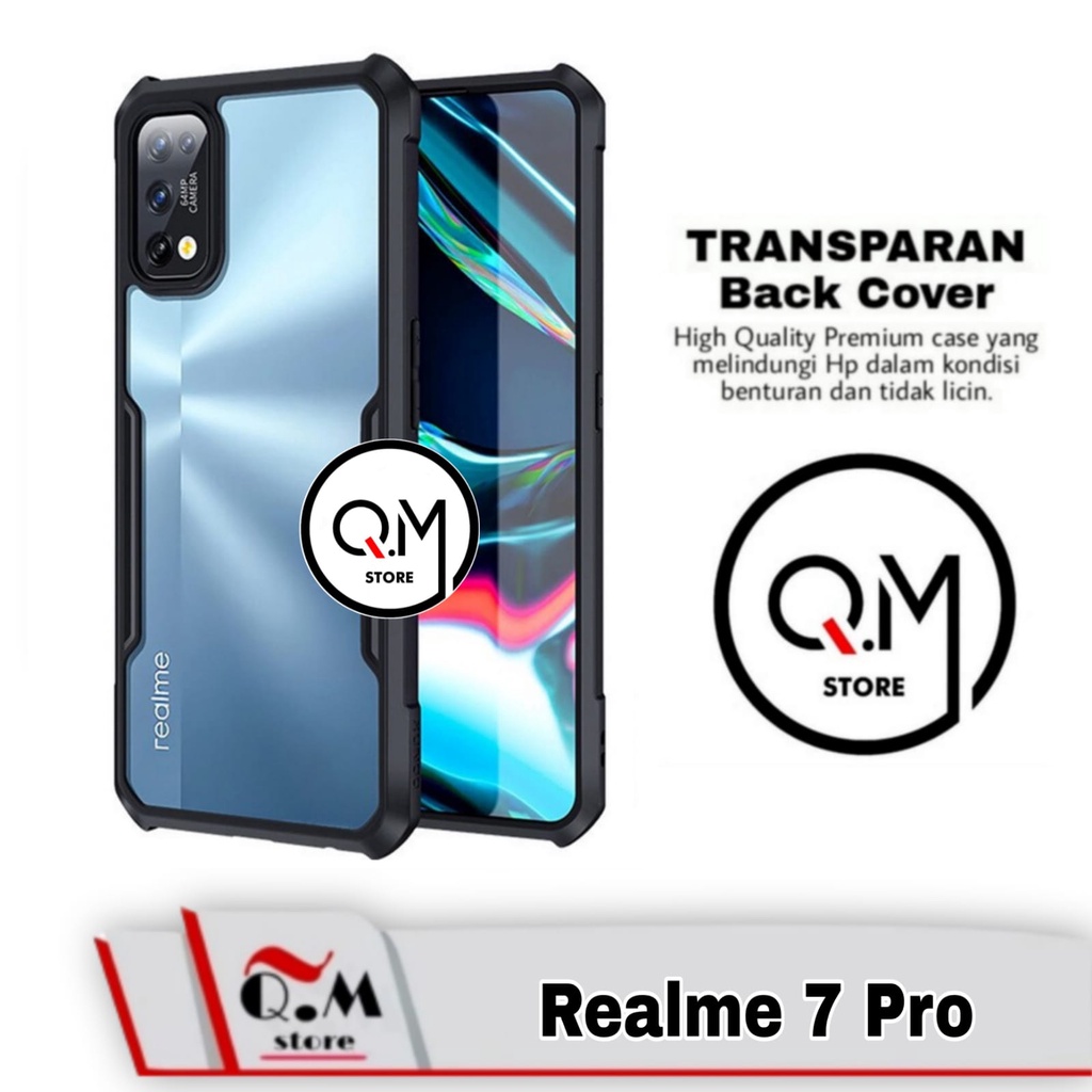 Case Realme 7 Pro Shockproof Transparent Armor Casing Pelindung Back Cover