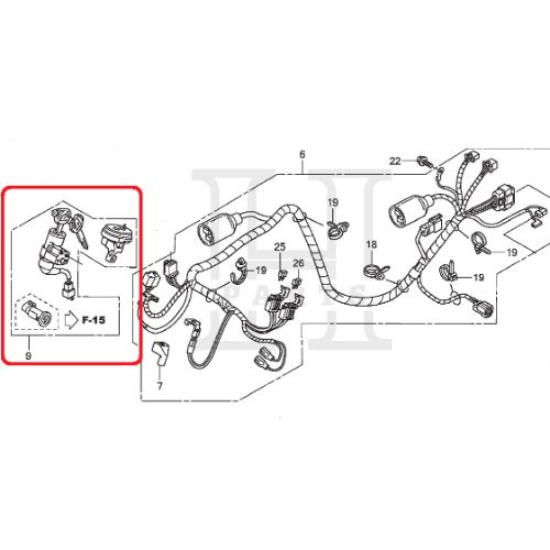 KUNCI KONTAK KEY SET VARIO KARBU KARBURATOR 35010-KVB-930 ASLI ORIGINAL AHM HGP HONDA