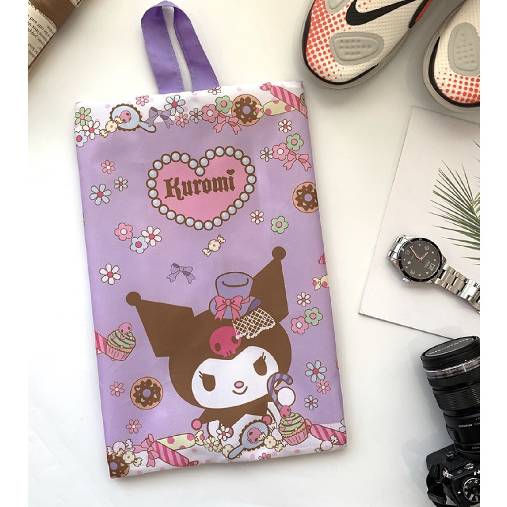 NAOMI - Kazumi Shoes Bag - Shoes Cover - Tas Sepatu Karakter Sanrio - Tas Ballet - Tas Sepatu Olahraga - Slipper Cover - Sandal Cover - Tas Sandal - Bungkus Sandal - Packaging Packing Peking Pembungkus - kresek Sandal Sepatu - Kantong Sandal
