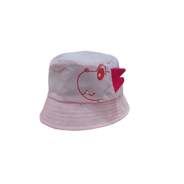 Topi Lucu Anak Bucket Badas Dino Karakter Kucing Karakter Bahan Fleece