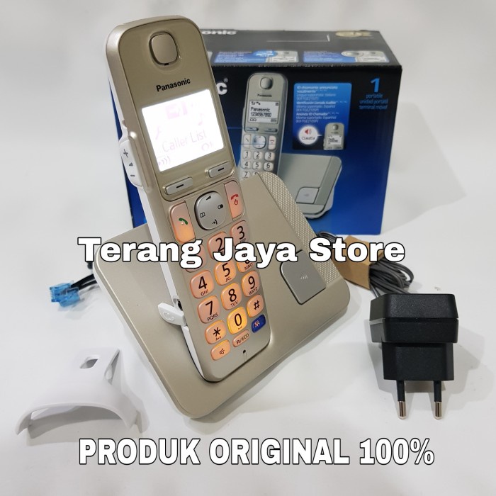 {AbdiStore} Telepon Wireless Panasonic KX-TGD310 Wireless Phone TGD 310 Hitam - KX-TGE210 Diskon