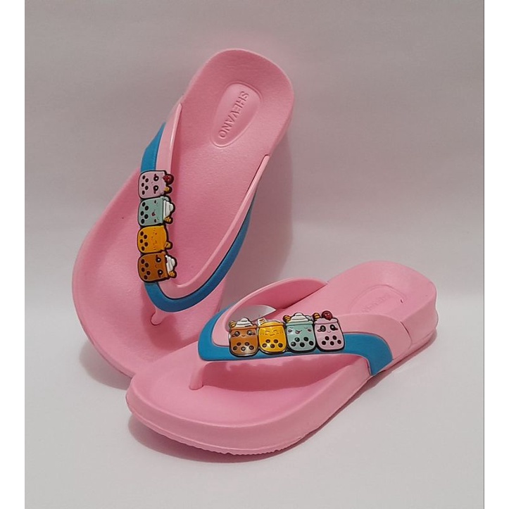 Sandal Jepit BOBA Sendal Anak Boba S24-29 Shevano Karakter Boba
