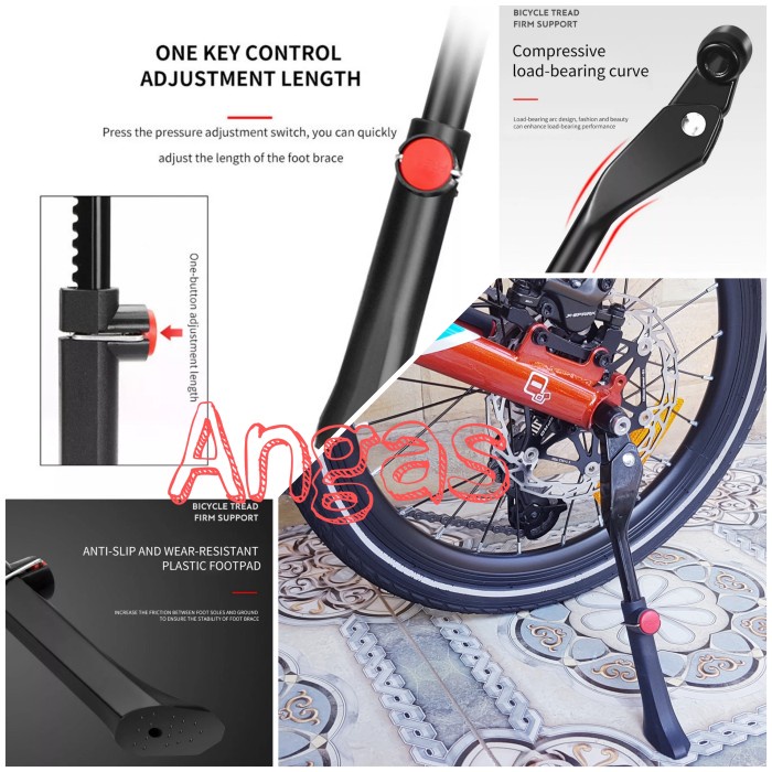 Standar Sepeda Lipat Quick Release 16-20 inch