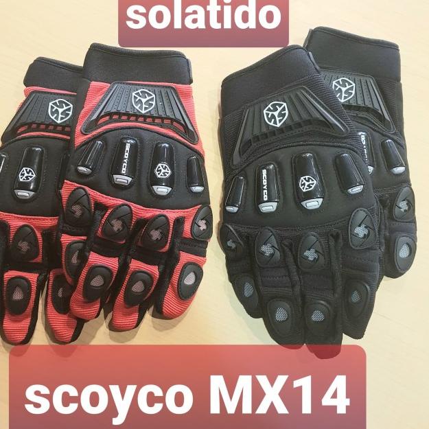 Gloves SCOYCO MX14. sarung tangan scoyco - Scoyco Merah, M