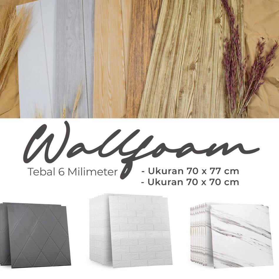 Terpercaya WALLPAPER FOAM WALLFOAM BATA, PLAFON, KAYU 3D PROMO