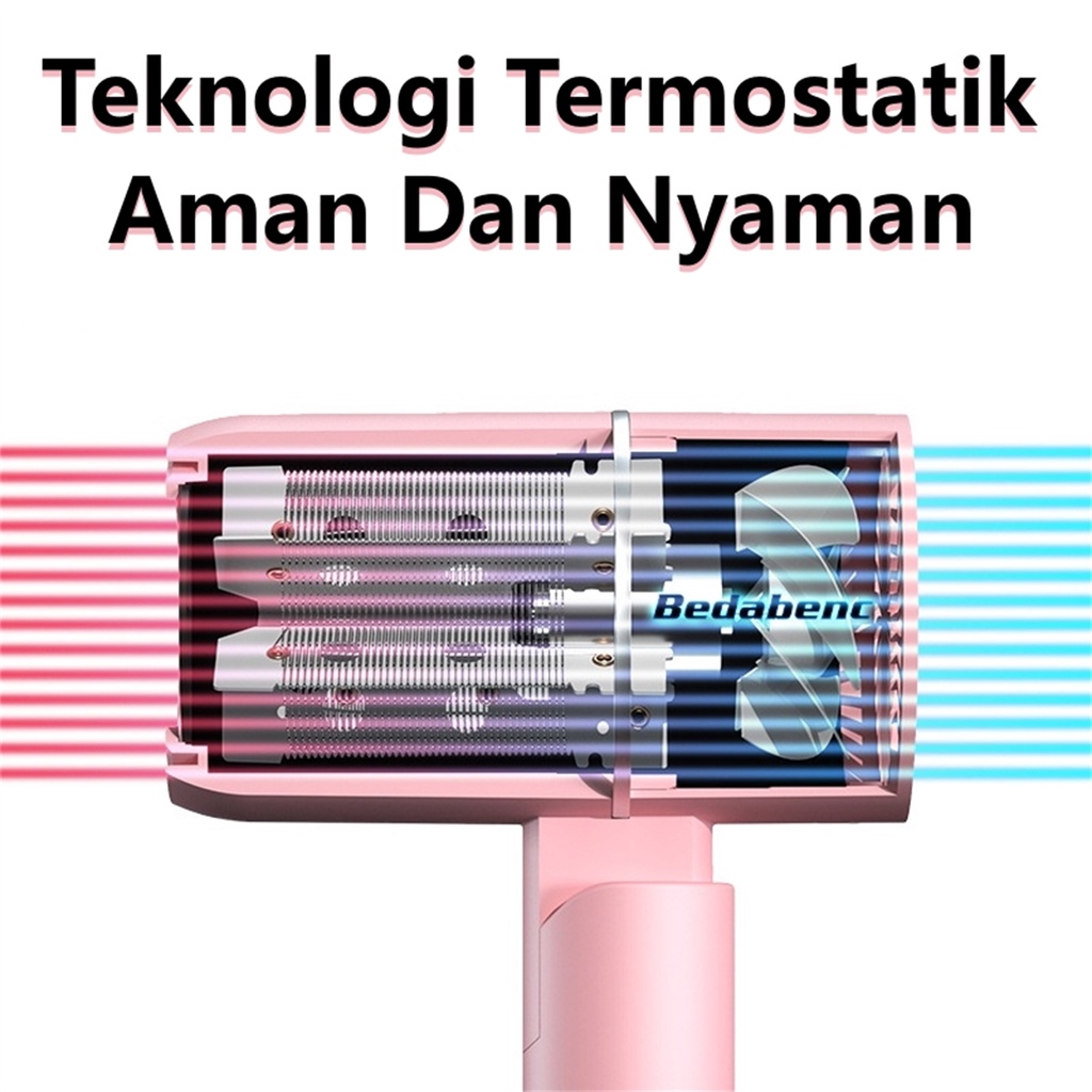 COD Hair Dryer Portable Pengering Rambut Protection Quick Drying Haircare Pengering Rambut Mini