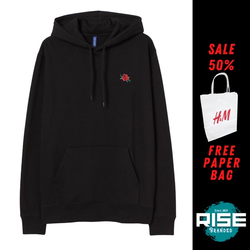 H&M Rose Hoodie - White