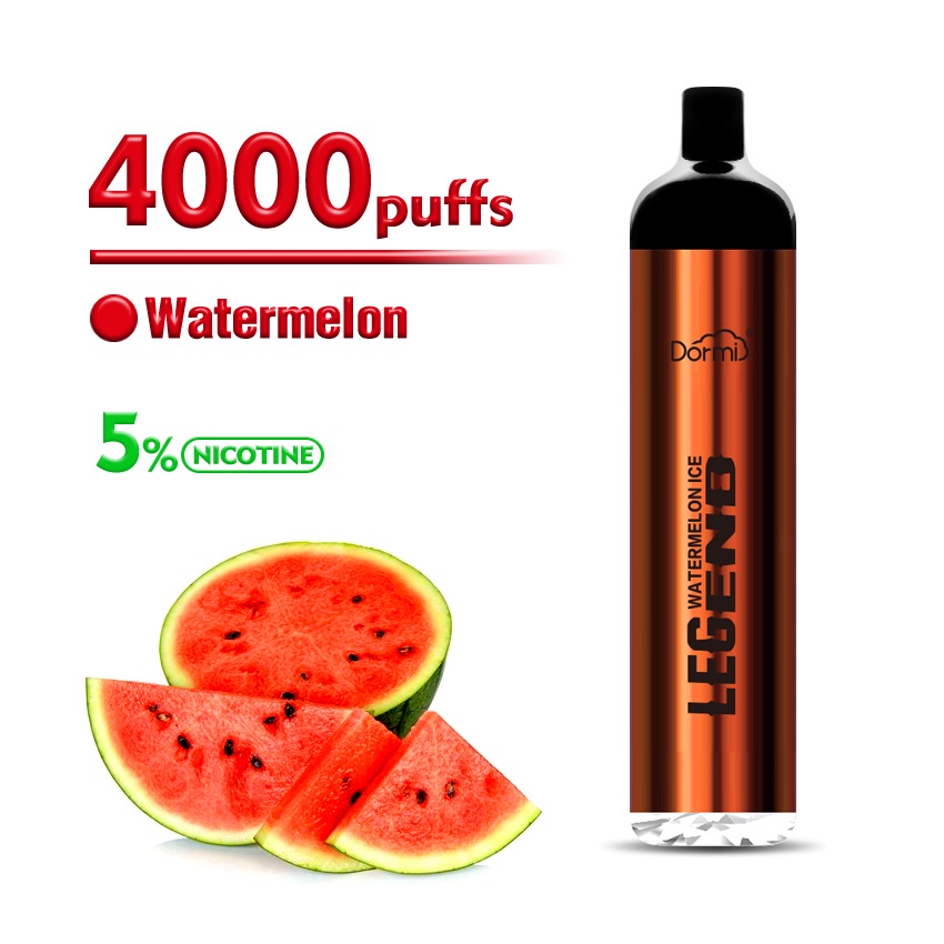 [DORMI Pro] 4000Puffs Vapoor sekali pakai(Disposable Pod) Watermelon ice  flavour