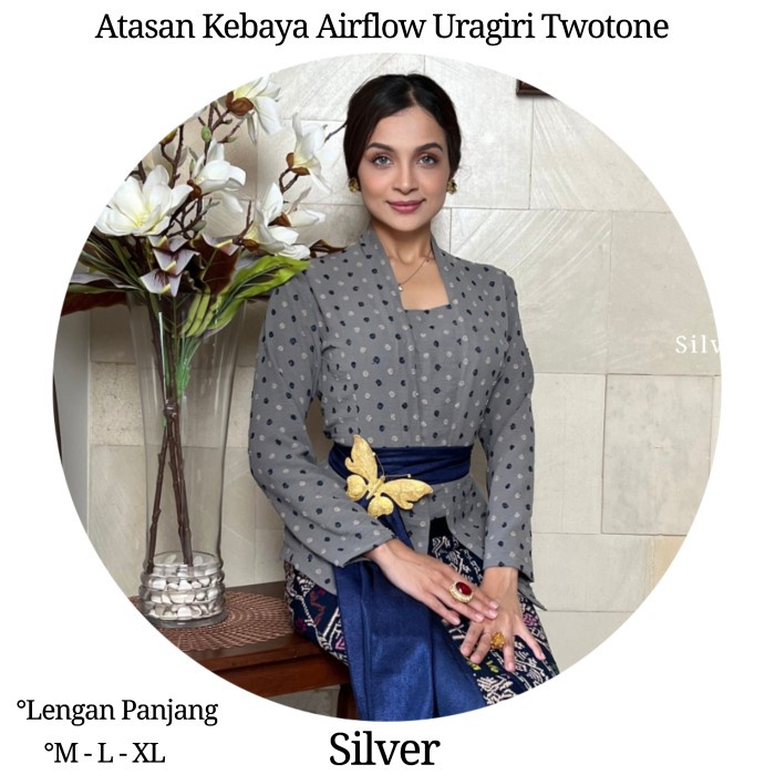 Atasan Kebaya Airflow Uragiri Twotone Lengan Panjang