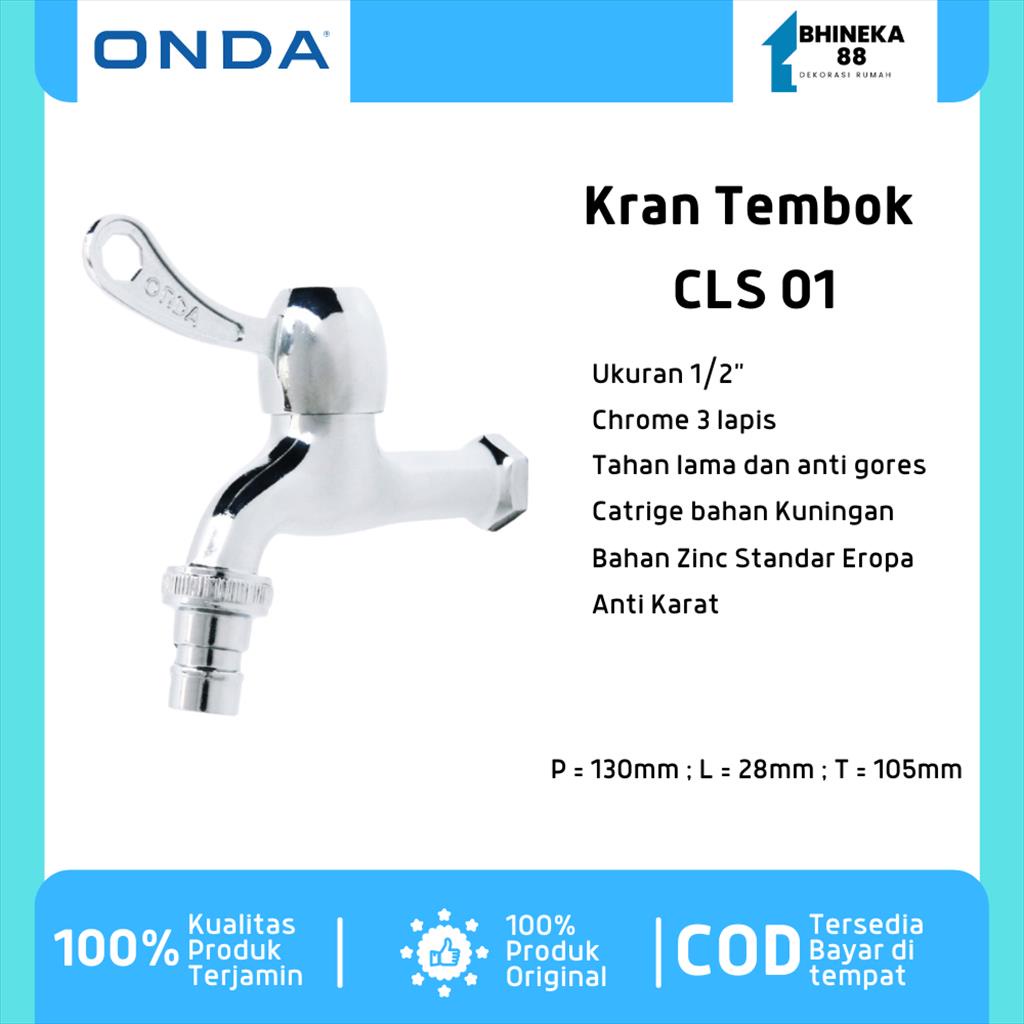Kran Air Tembok ONDA CLS 01 1/2” Keran Taman Selang