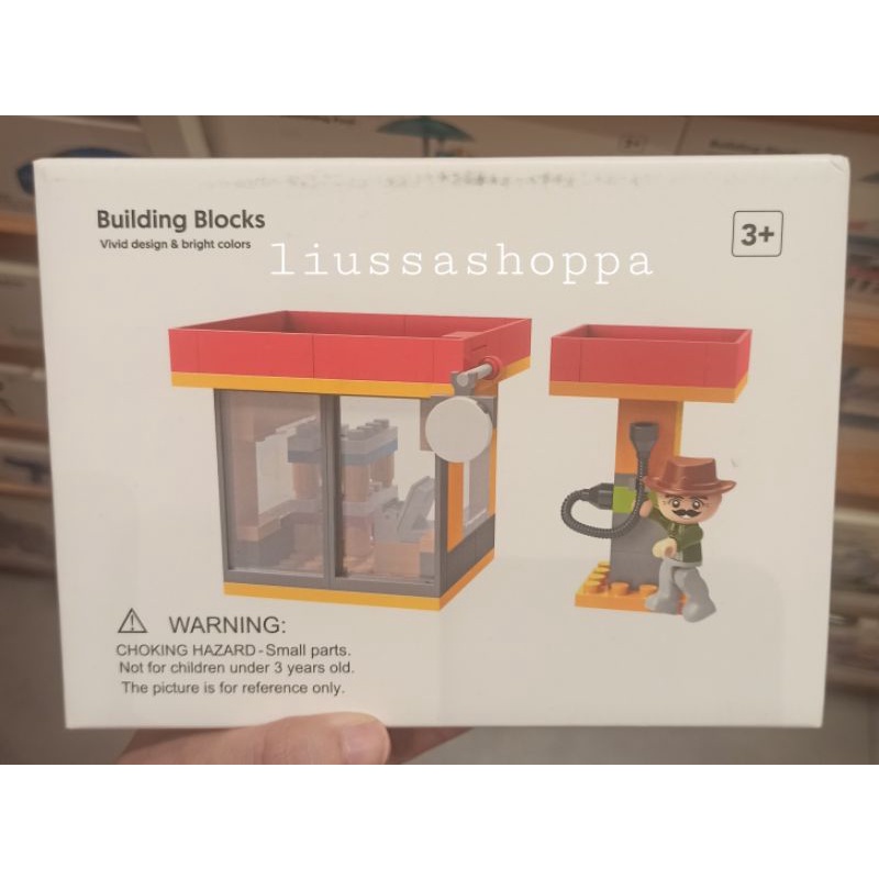 Mainan Miniso - Building Blocks (Petrol Station)
