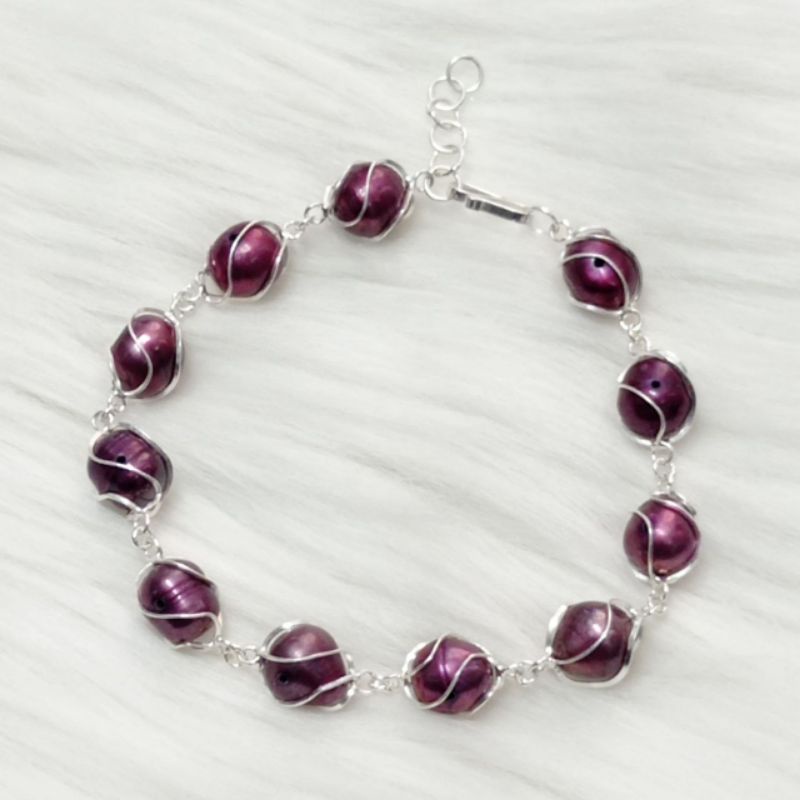 GELANG PERAK MUTIARA MARON GELANG PALOMA PERAK