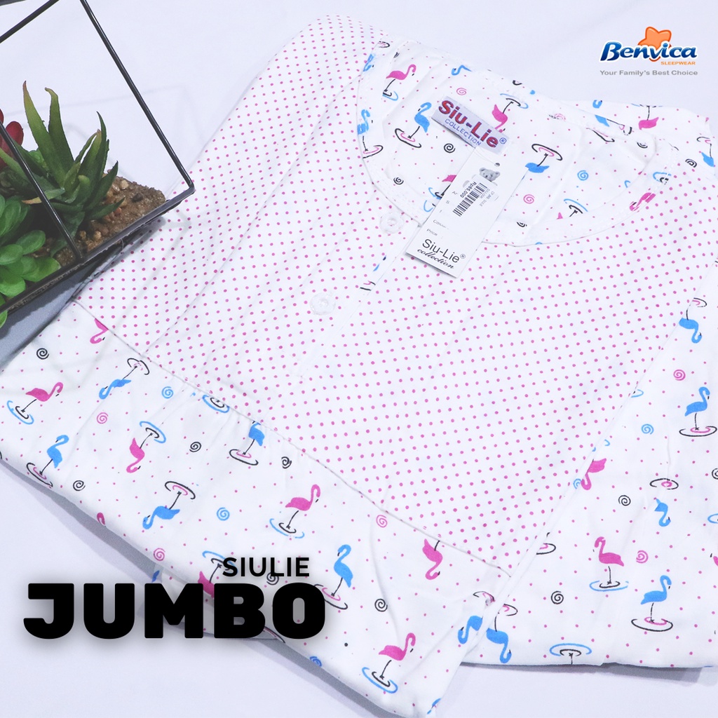 BAJU TIDUR CELANA PANJANG JUMBO KAOS LENGAN PANJANG SIULIE - C