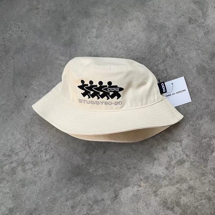 STUSSY X CDG BUCKET HAT FGJJ5465N