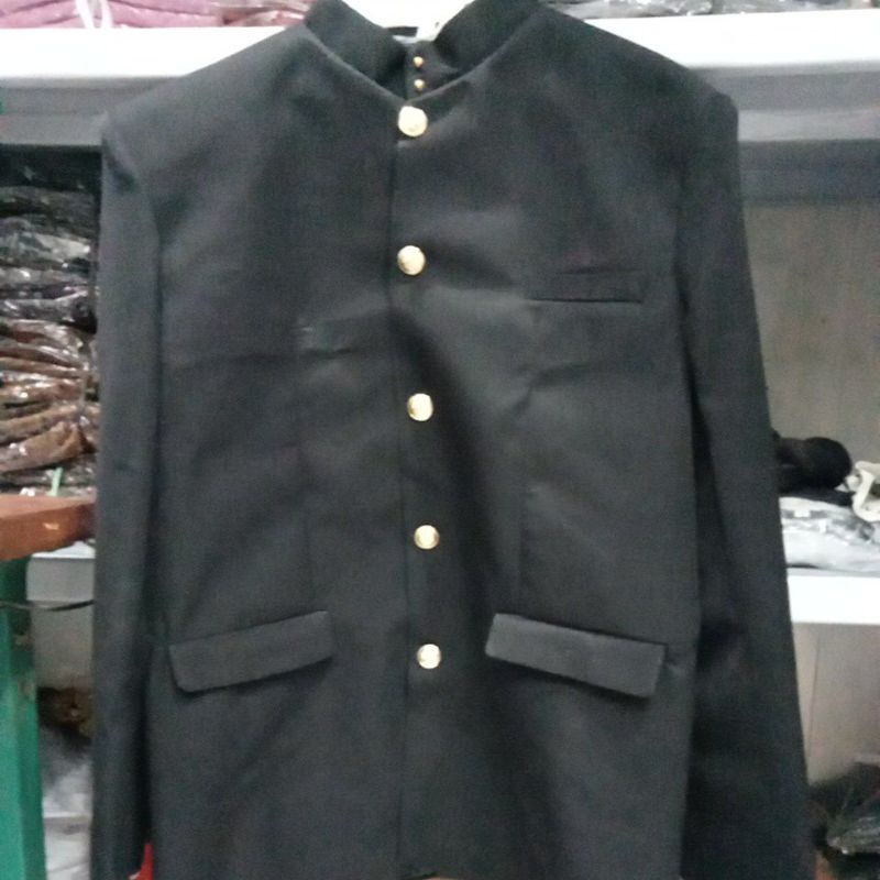Beskap Basofi / Cak Jawa Timuran Hitam, Putih Tulang olos Bagus
