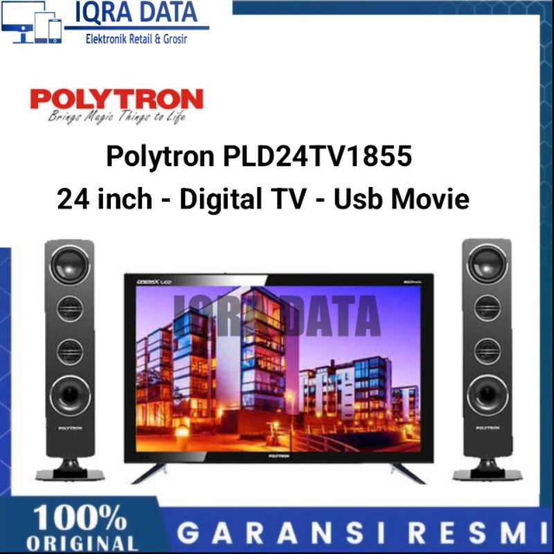 Jual Polytron Led Tv Inch Pld Tv Speaker Tower Garansi Resmi