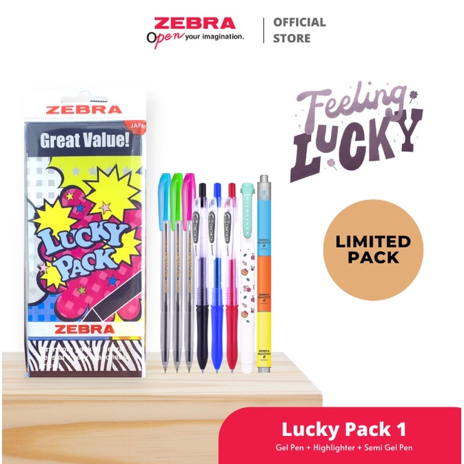 

Zebra Lucky Pack - Random Paket Pulpen
