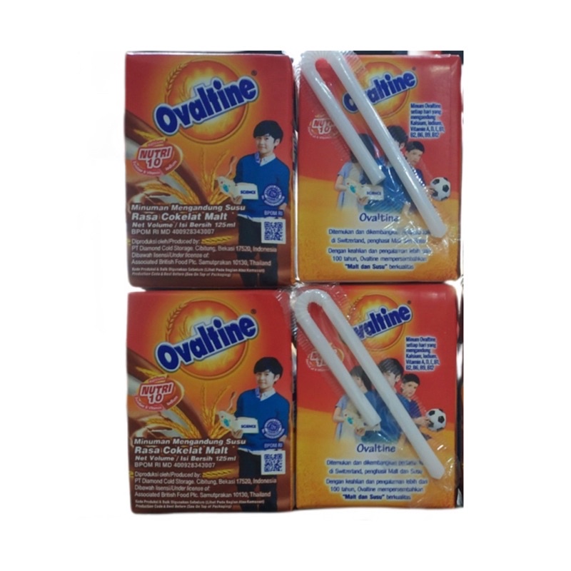 

OVALTINE Susu Rasa Cokelat Malt 125ml (4 Pcs)/OVALTINE/Susu/Rasa/Cokelat/Malt/125ml