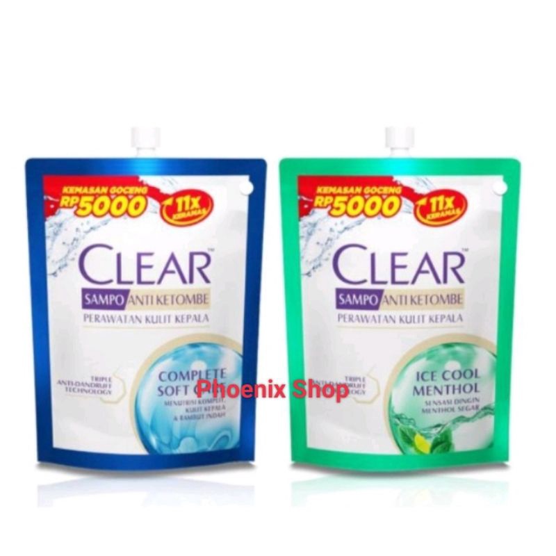 Clear Shampoo Kemasan Goceng 5000 Pouch 55ml