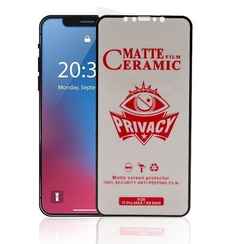 Ceramic Privacy Iphone X XS Tempered Glass Ceramic SPY Iphone X XS Non Pack