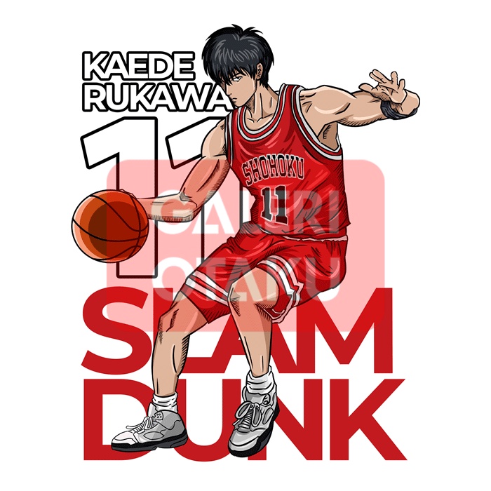NEW TOTE BAG KANVAS SLAMDUNK KAEDE RUKAWA Totebag Canvas Anime Premium