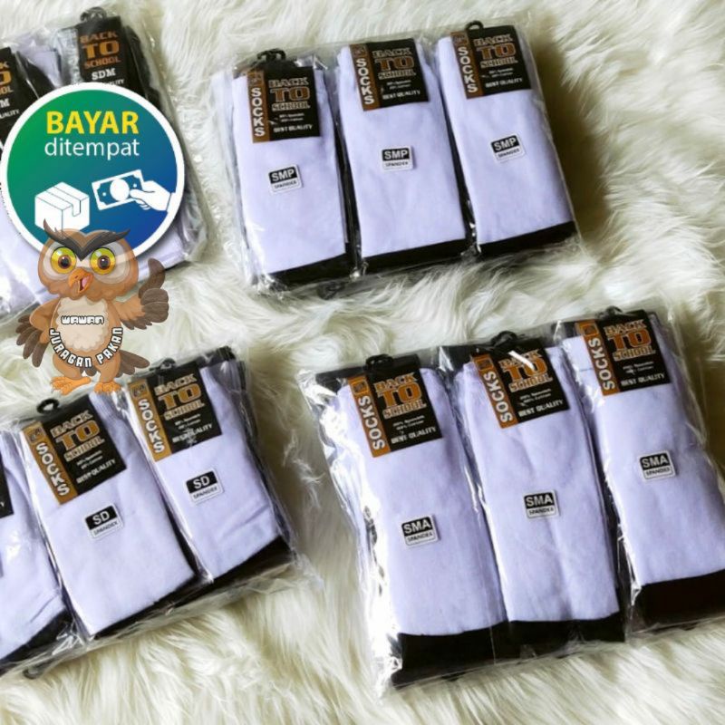 KAOS KAKI SD GROSIR 1 DUSIN, ISI 12 PASANG