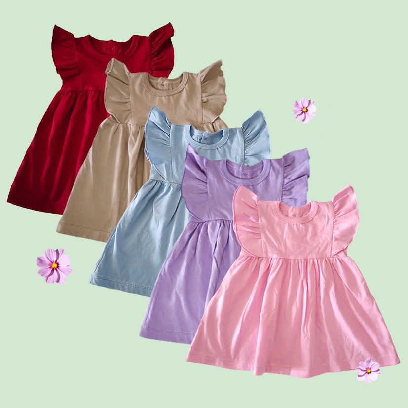 TINGTONG - Luli Dress Jumper Bayi Perempuan - Baby Dress Ruffle