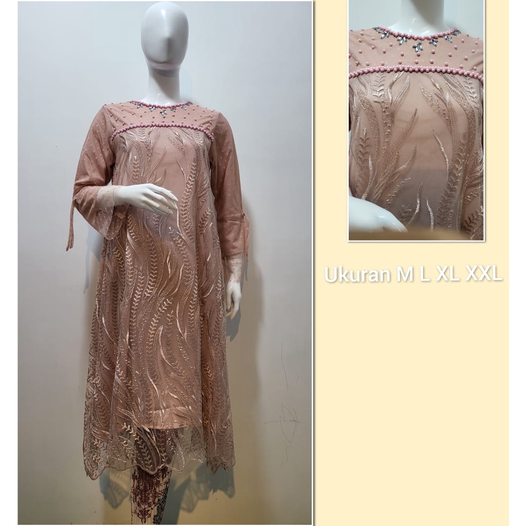 Permata Olshop / Kebaya Long Tunik Modern / Kebaya Kondangan / Kebaya Nikahan / Kebaya Kekinian / Kebaya Wisuda Modern / Kebaya Modern