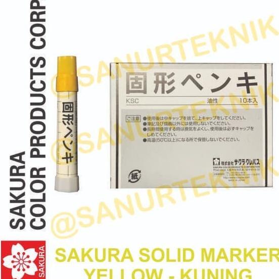 

BAYAR DITEMPAT Solid Steel Marker/ Spidol Penanda Besi Baja Permanen Sakura KUNING /ALAT TULIS AESTHETIC/ALAT TULIS SEKOLAH/ALAT TULIS SET/ALAT TULIS LENGKAP/ALAT TULIS ANAK/ALAT TULIS LUCU
