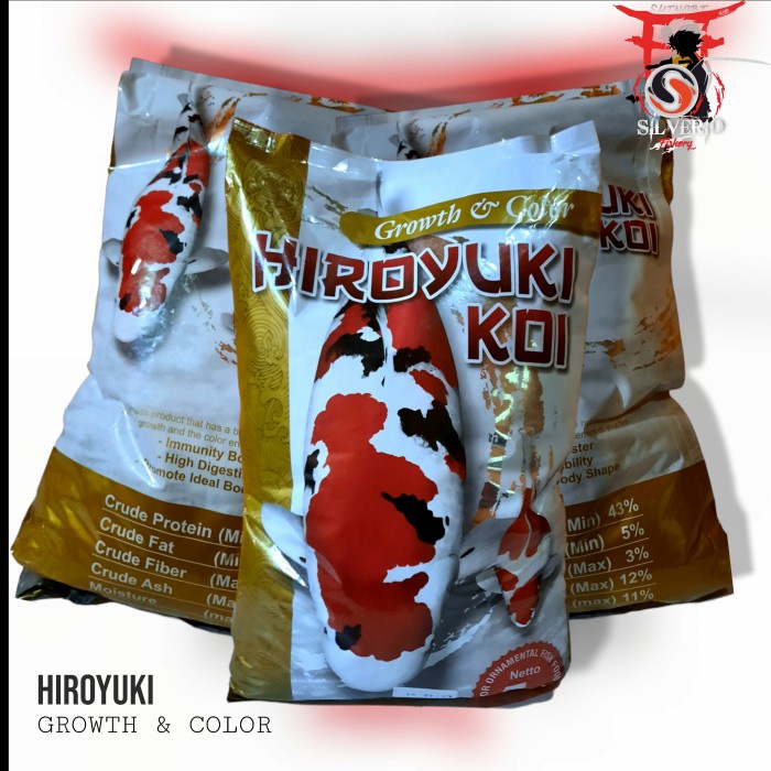Pakan Ikan Koi dan Tamasaba HIROYUKI Growth dan Color
