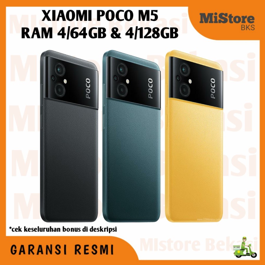 HP POCO M5 RAM 4/64GB & 4/128GB - Garansi Resmi