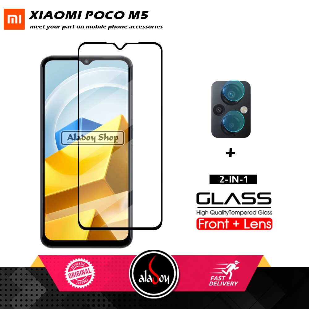 PAKET Tempered Glass Layar Xiaomi Poco M5 Free Tempered Glass Camera