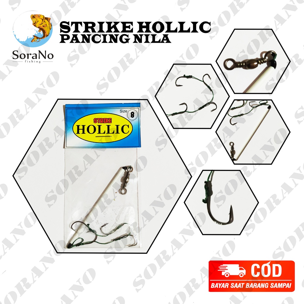 KAIL PANCING NILA STRIKE HOLLIC UKURAN  2  3  4  5  6  7  8