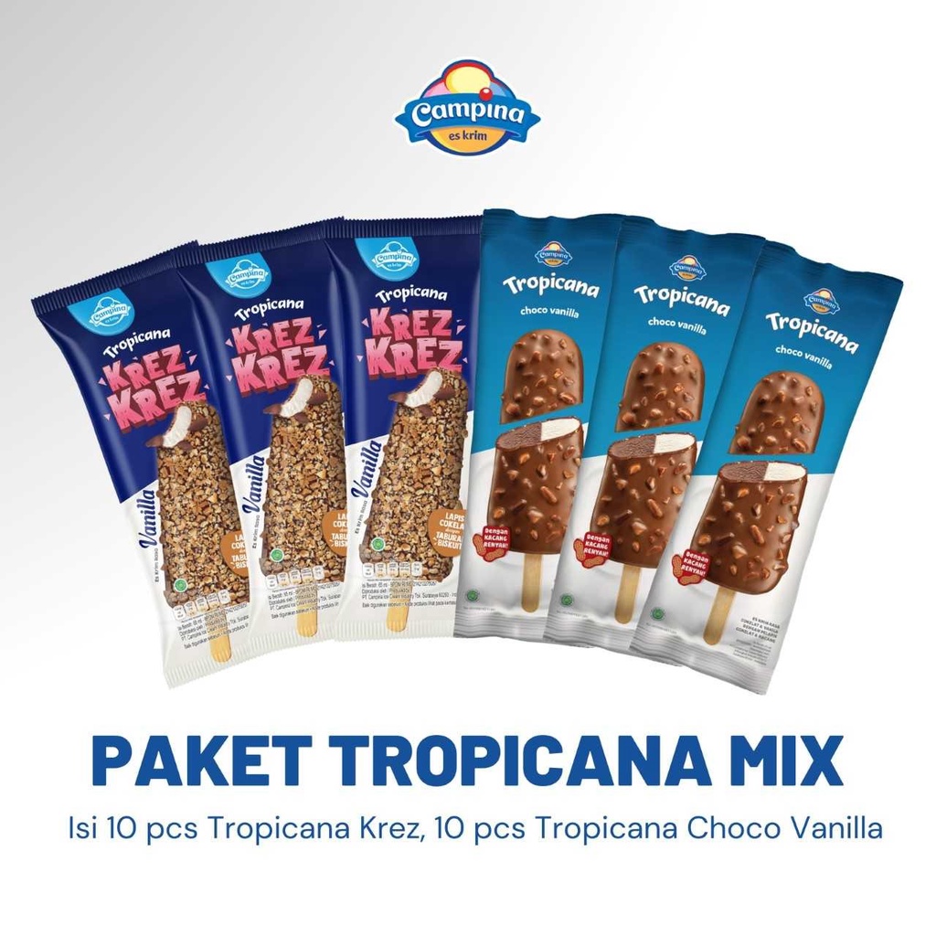 Jual Paket Ice Cream Campina Tropicana Mix Es Krim Shopee Indonesia